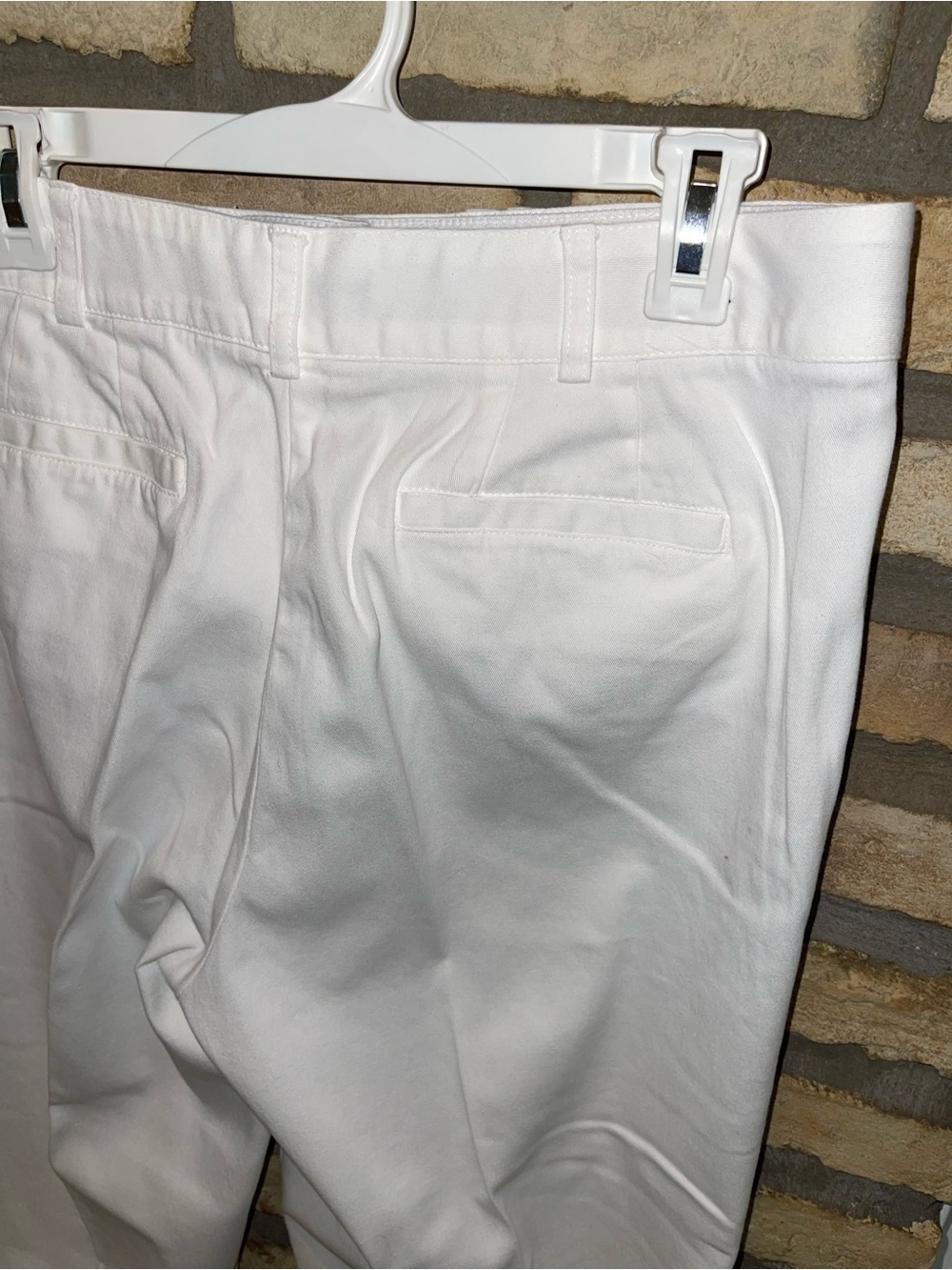 Counterparts White Cropped Pants Size 16 | Coastal Grandmother Resort Wear - Picture 6 of 8